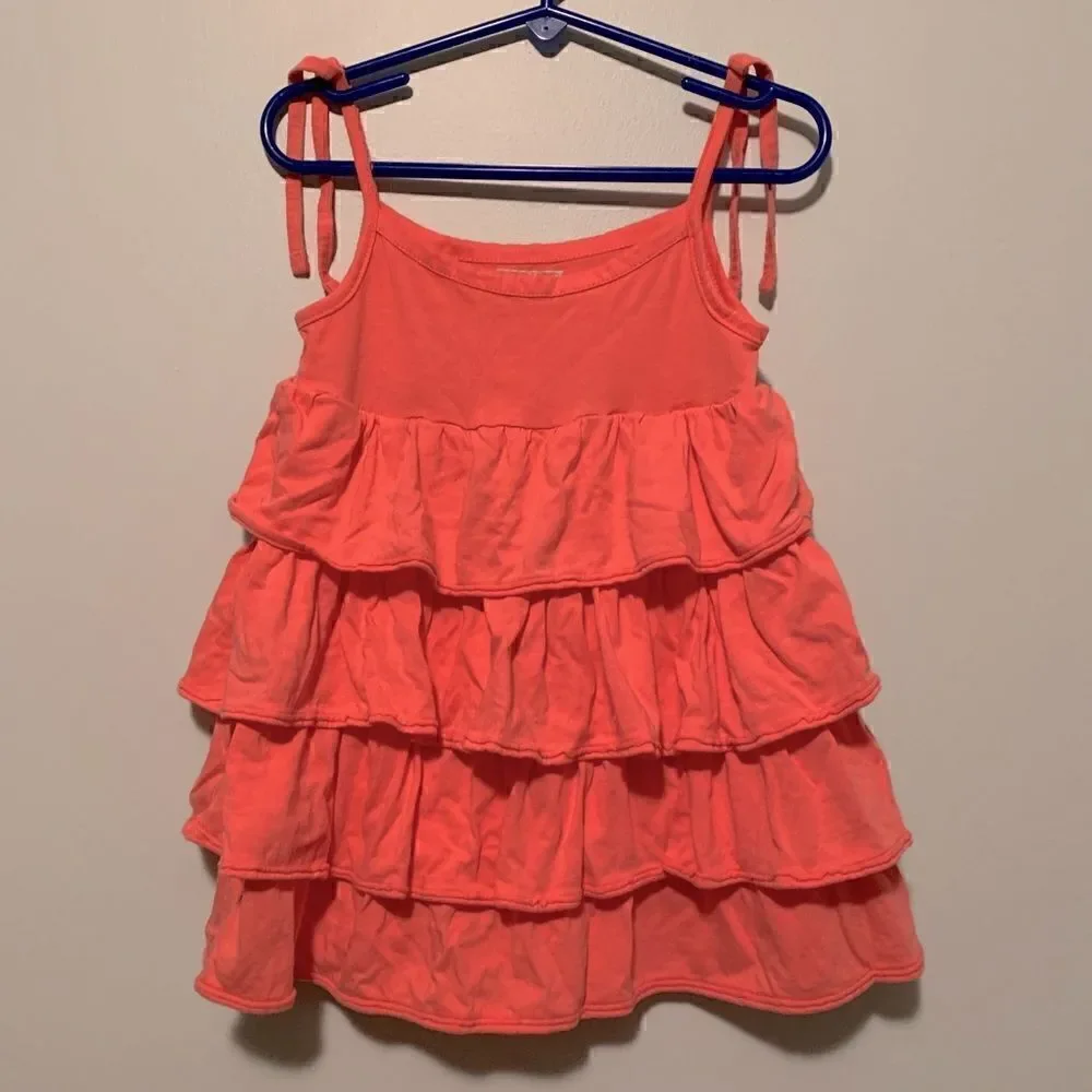 Girl's Peach OshKosh Ruffle Dress